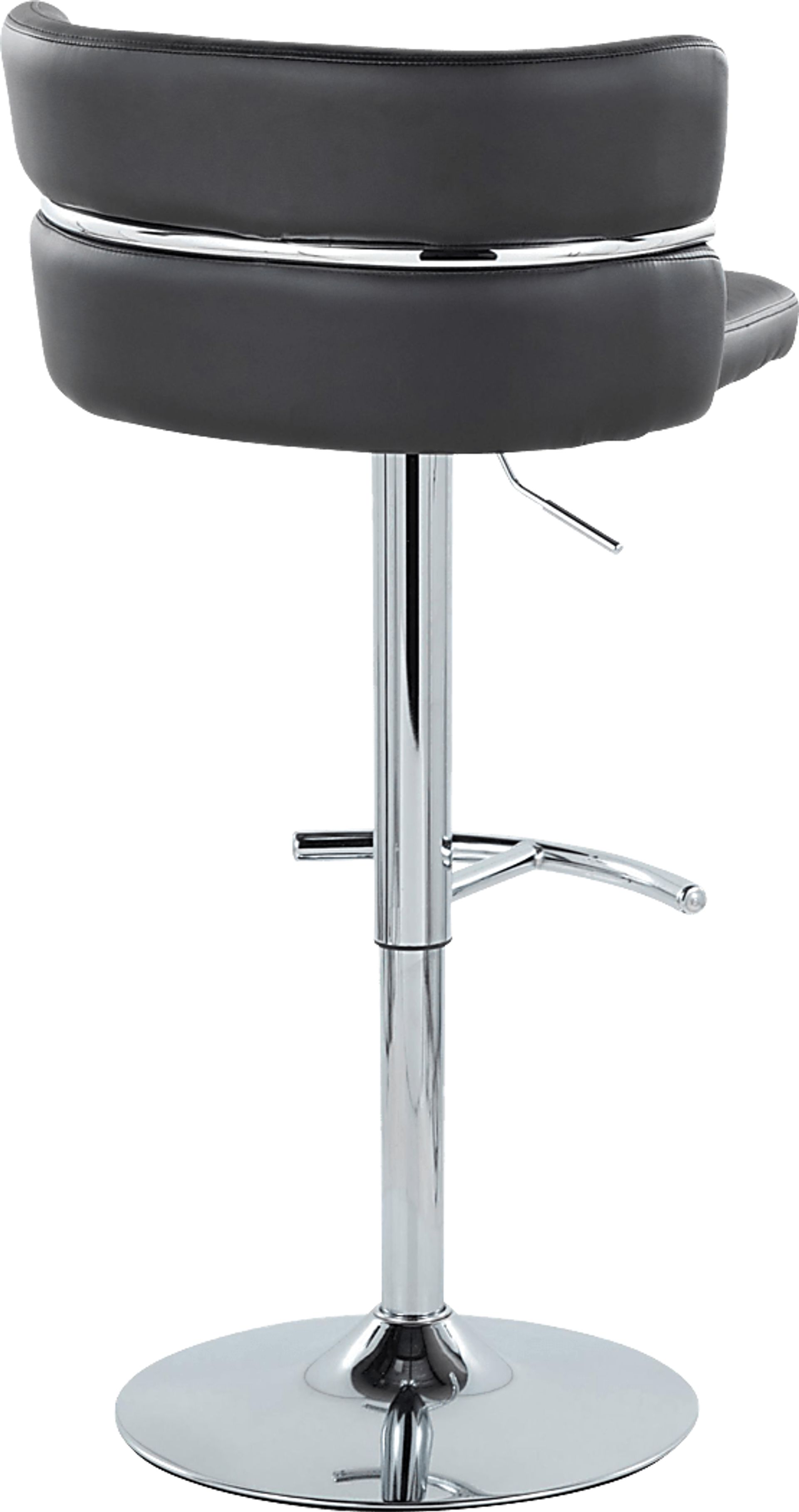Percivale IV Black Adjustable Barstool, Set of 2 - Image 6