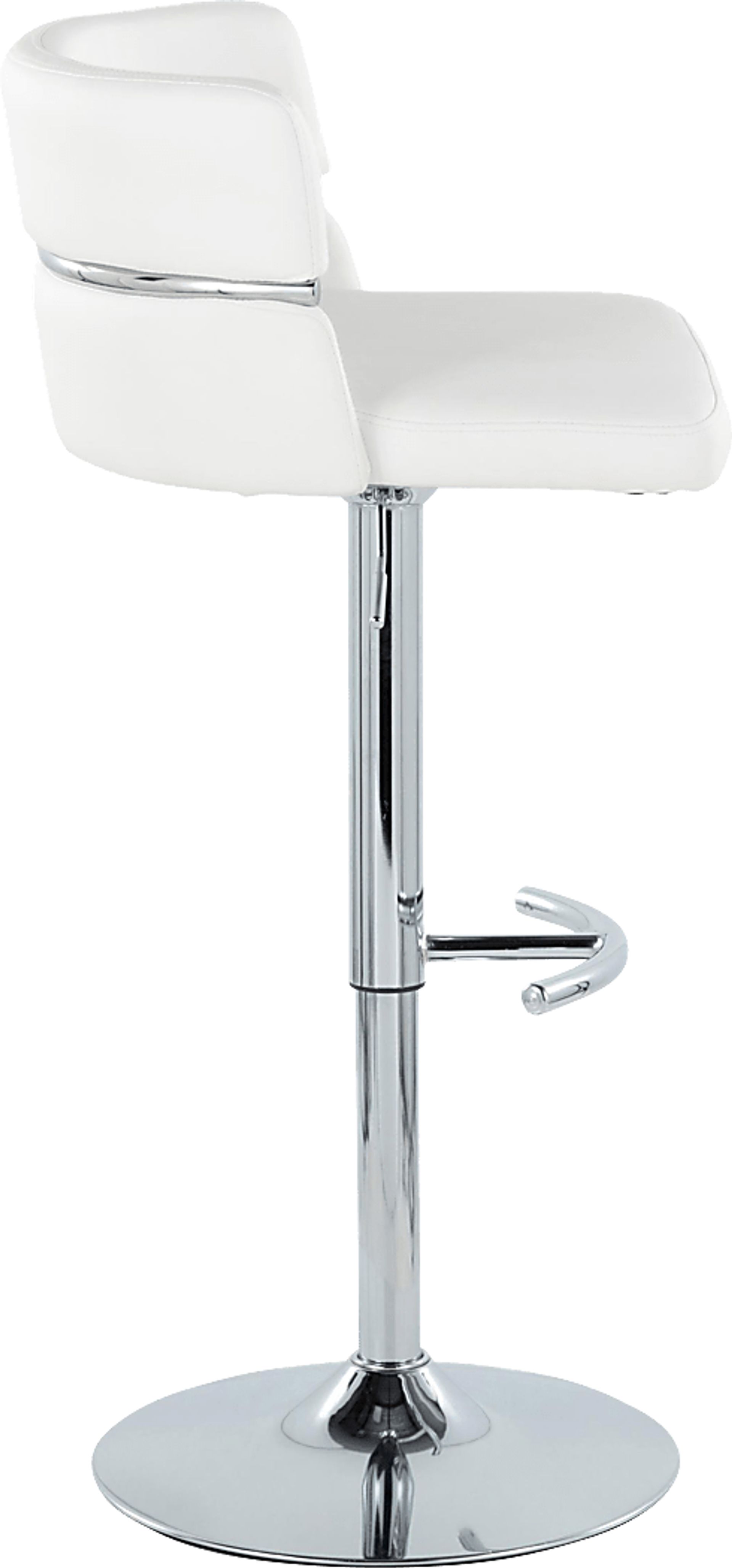 Percivale IV White Adjustable Barstool, Set of 2 - Image 4