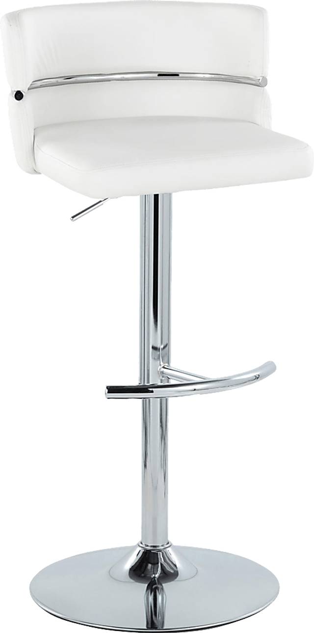 Percivale IV White Adjustable Barstool, Set of 2 - Thumbnail - Image 5