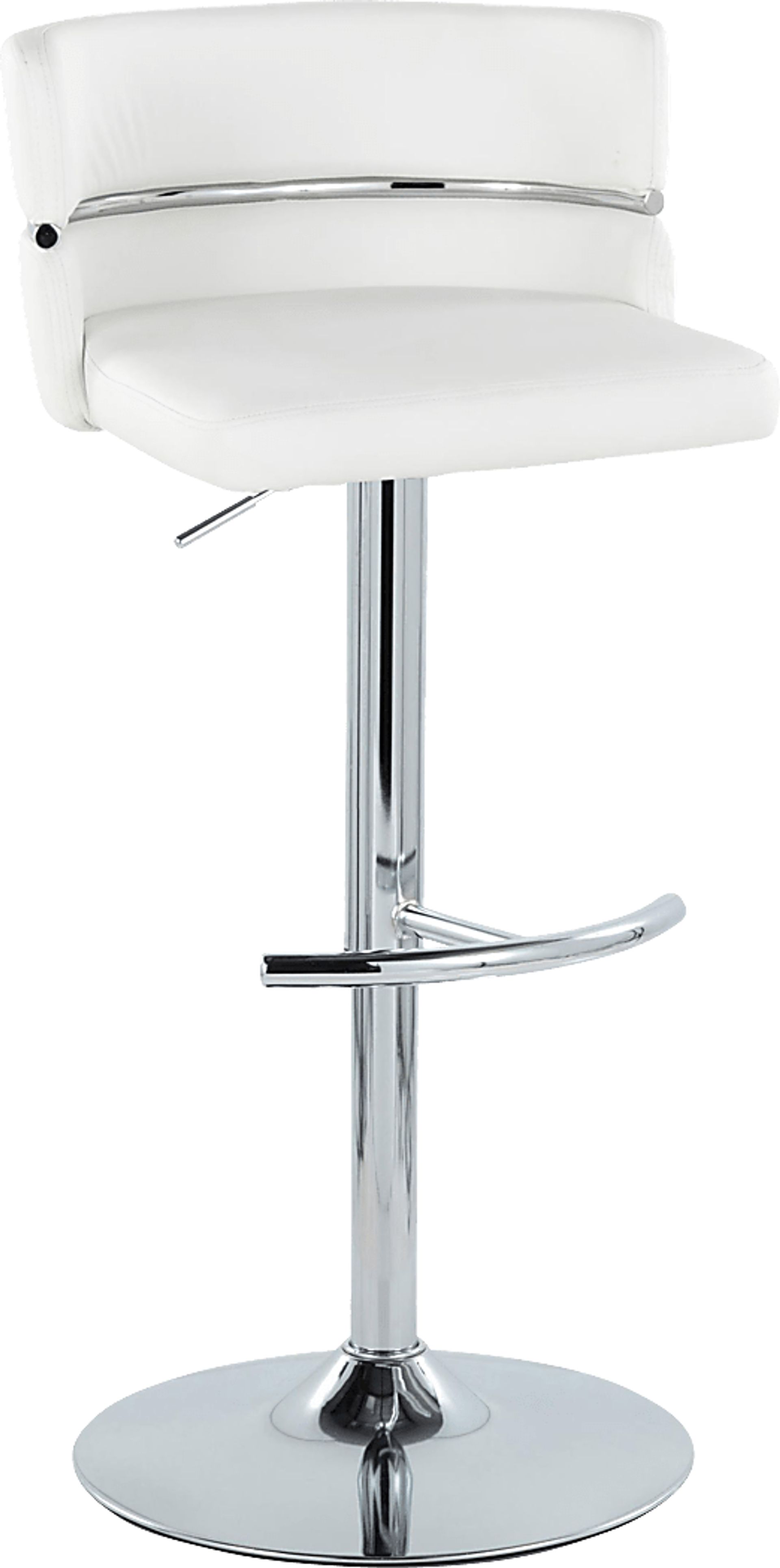Percivale IV White Adjustable Barstool, Set of 2 - Image 5