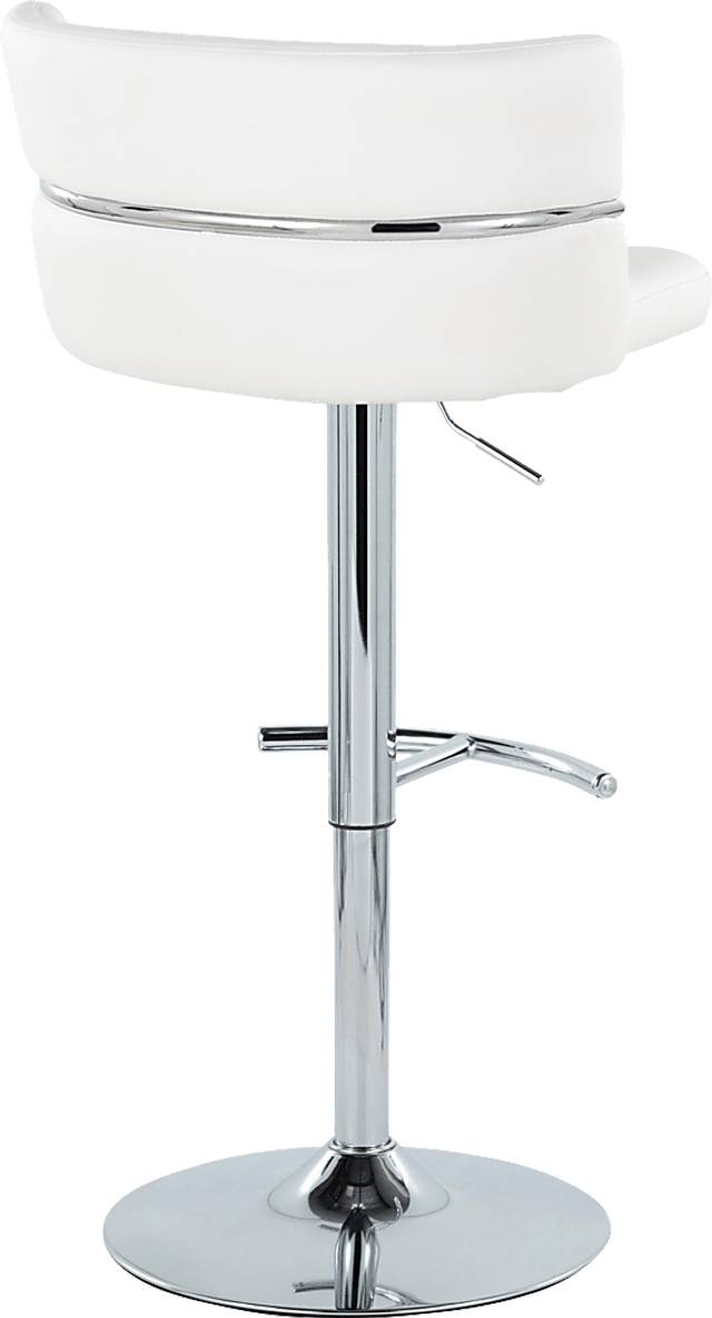 Percivale IV White Adjustable Barstool, Set of 2 - Thumbnail - Image 6