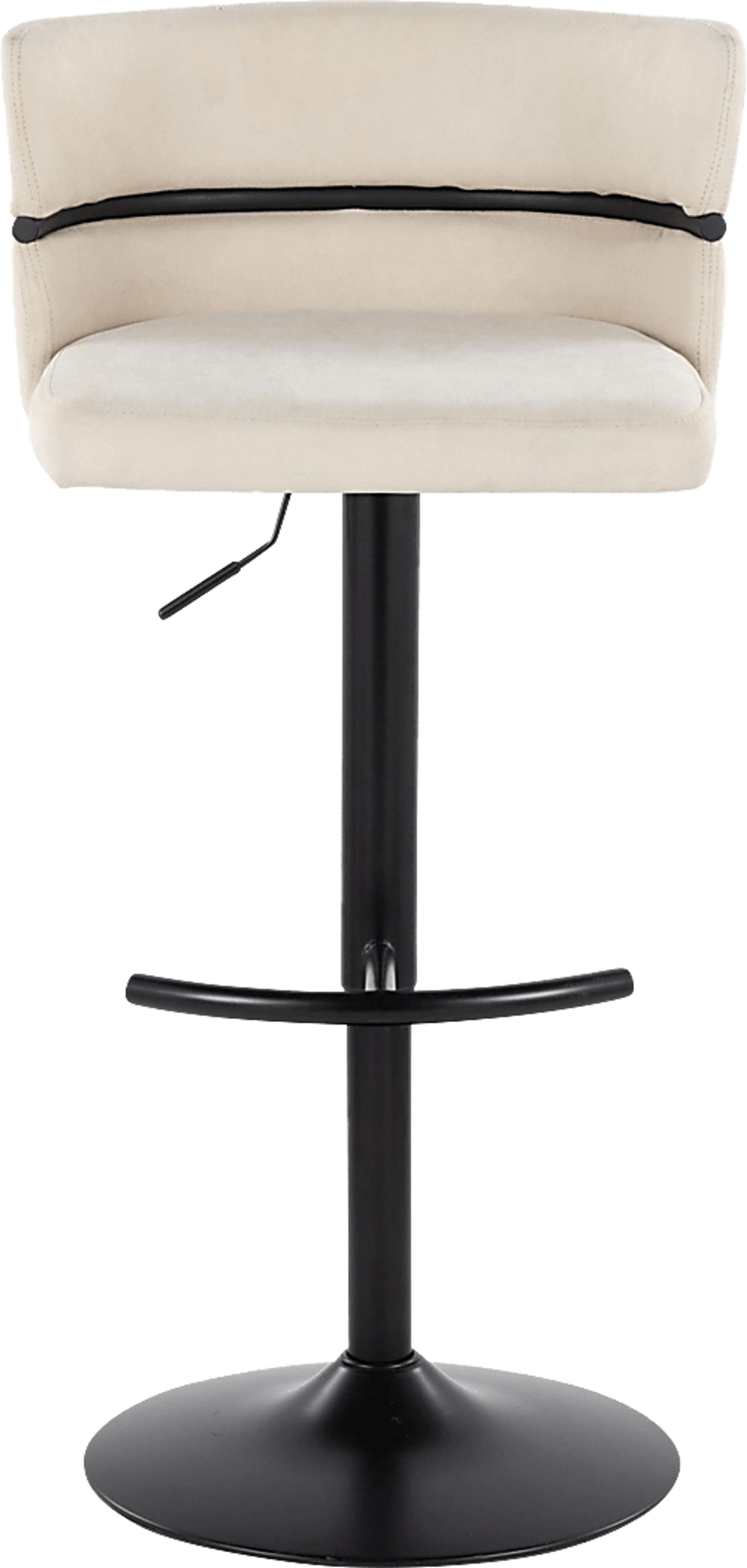 Percivale V Cream Adjustable Barstool, Set of 2 - Image 6