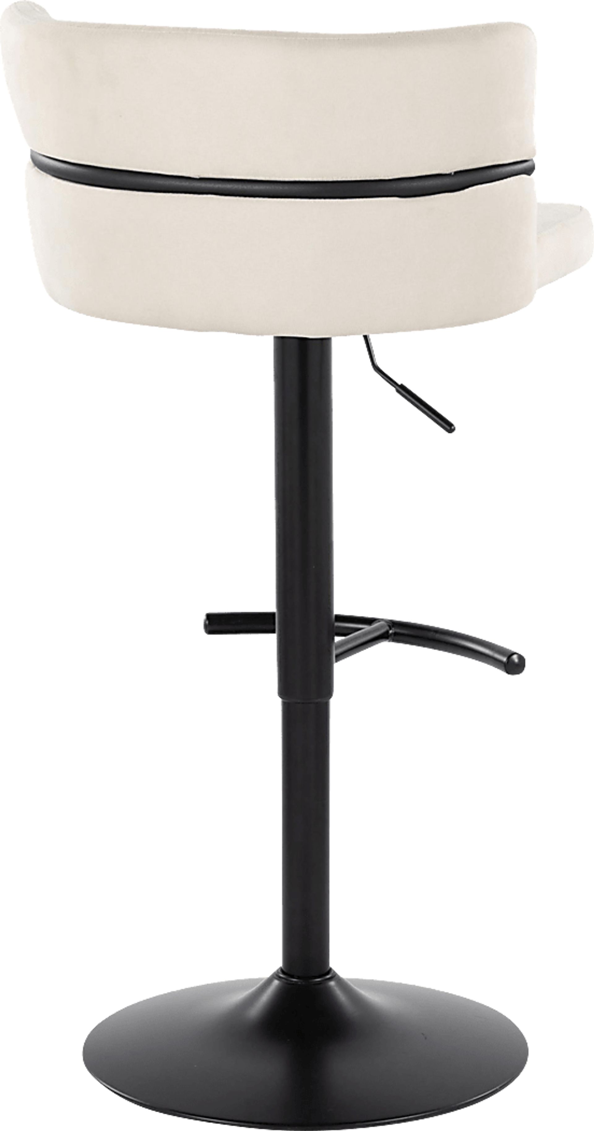 Percivale V Cream Adjustable Barstool, Set of 2 - Image 7
