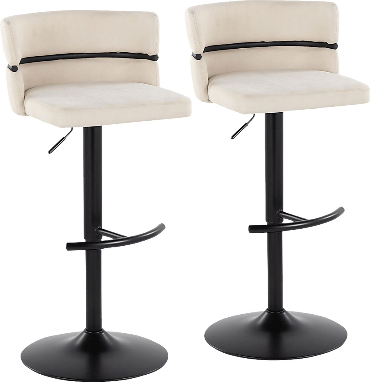 Percivale V Black Black,Colors Cream Beige Polyester Fabric Adjustable