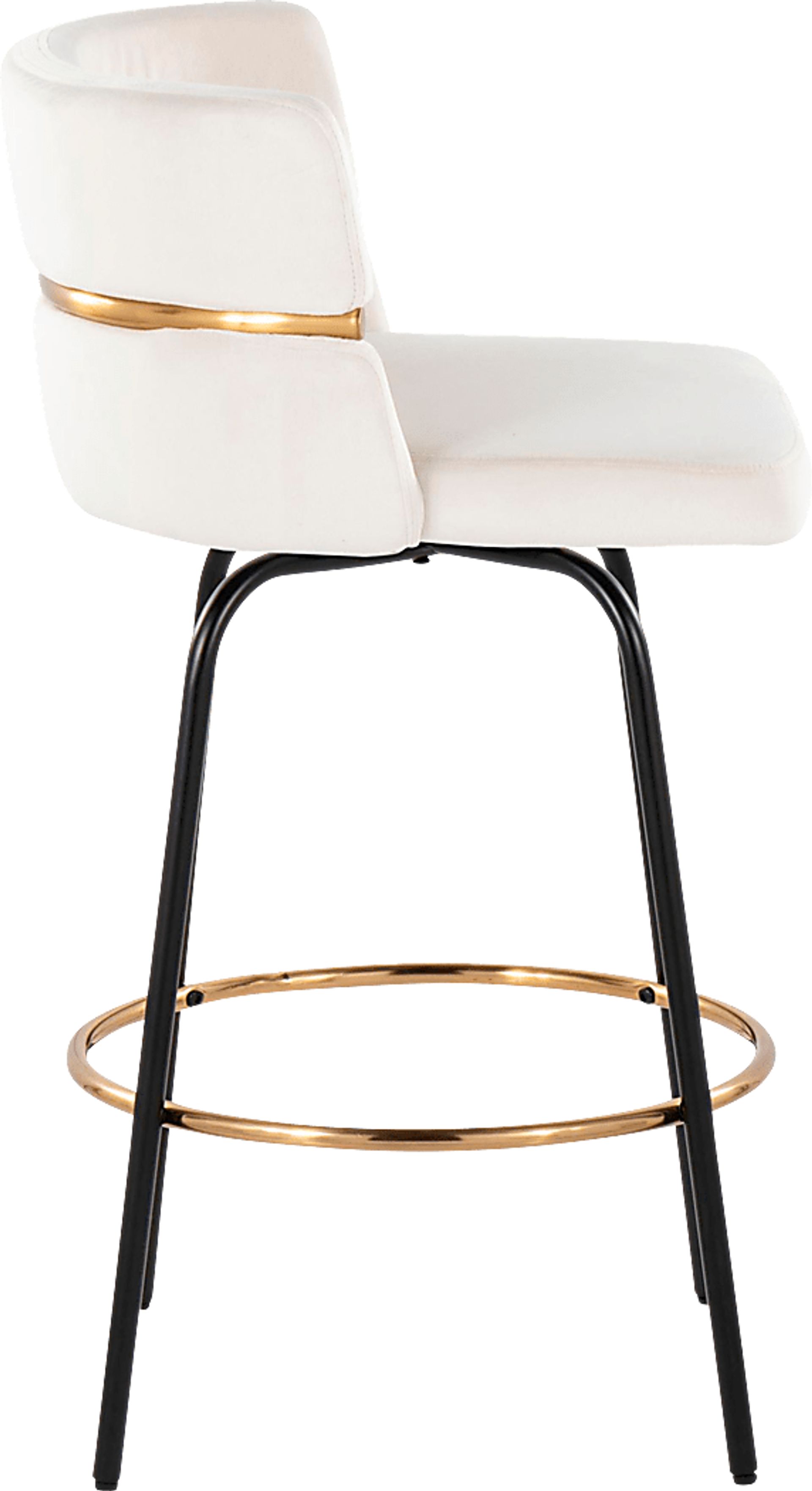 Percivale V Cream Swivel Barstool, Set of 2 - Image 8