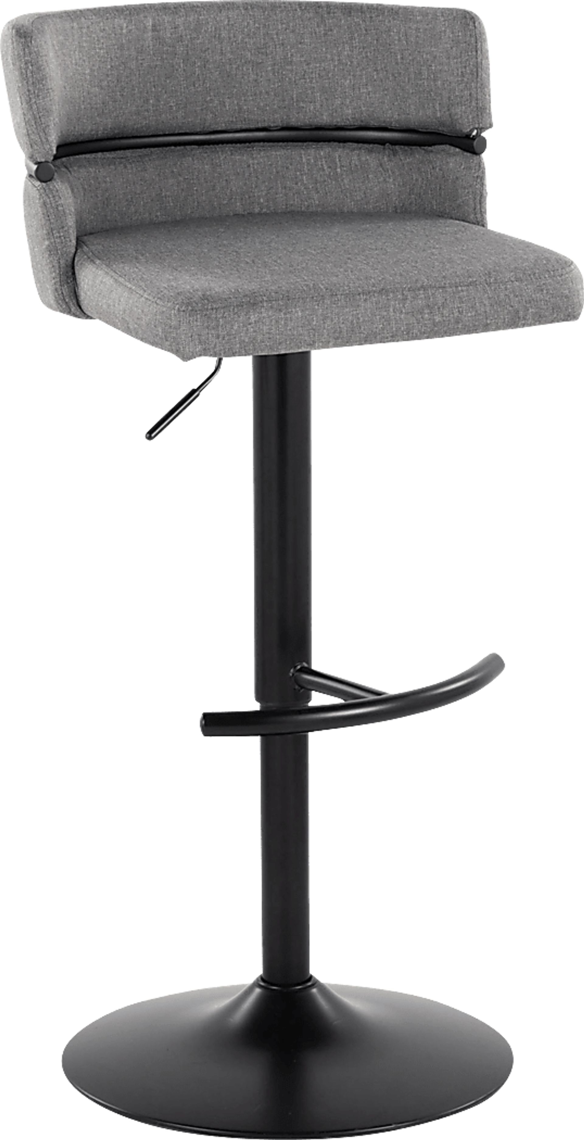 Percivale V Gray Adjustable Barstool, Set of 2 - Image 5