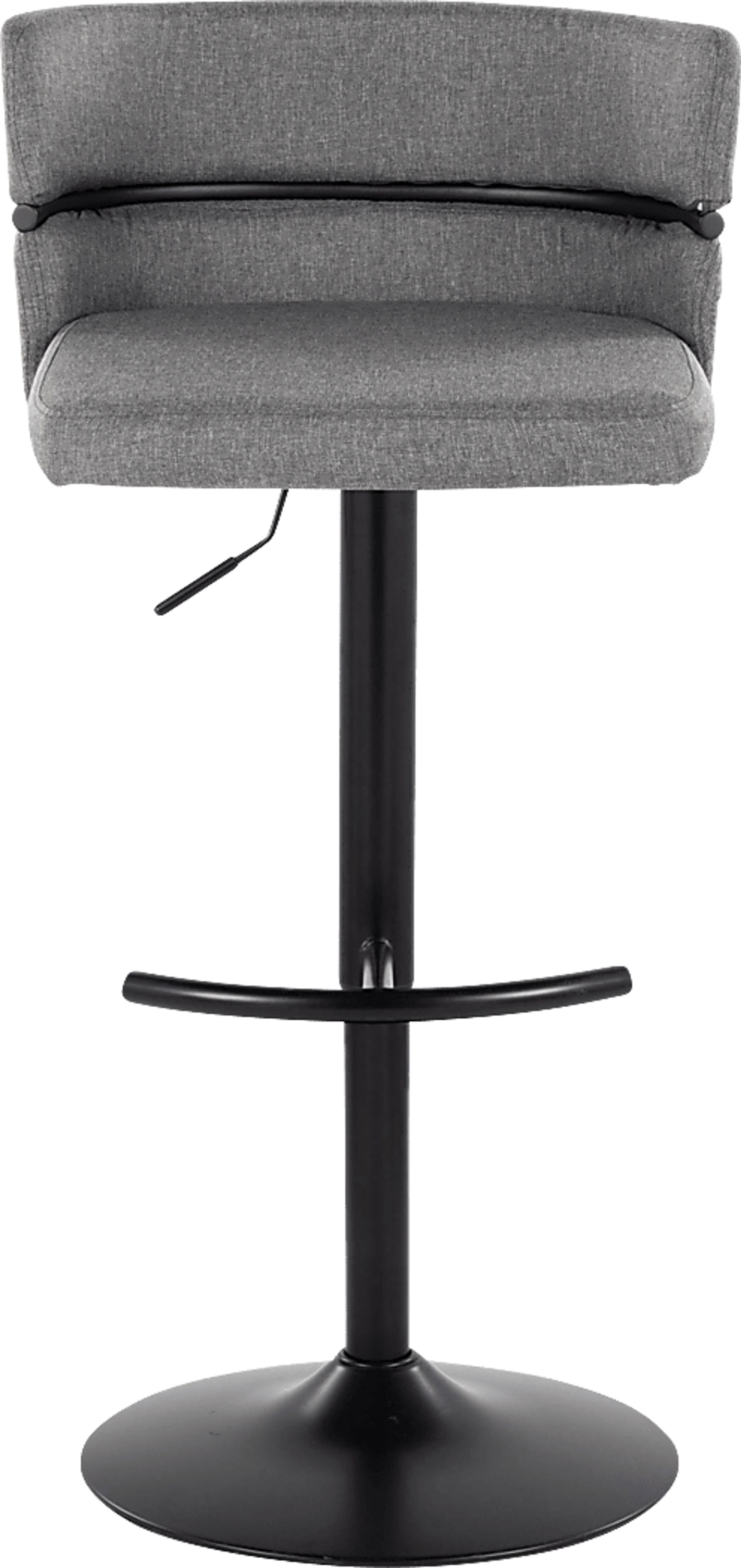 Percivale V Gray Adjustable Barstool, Set of 2 - Image 6