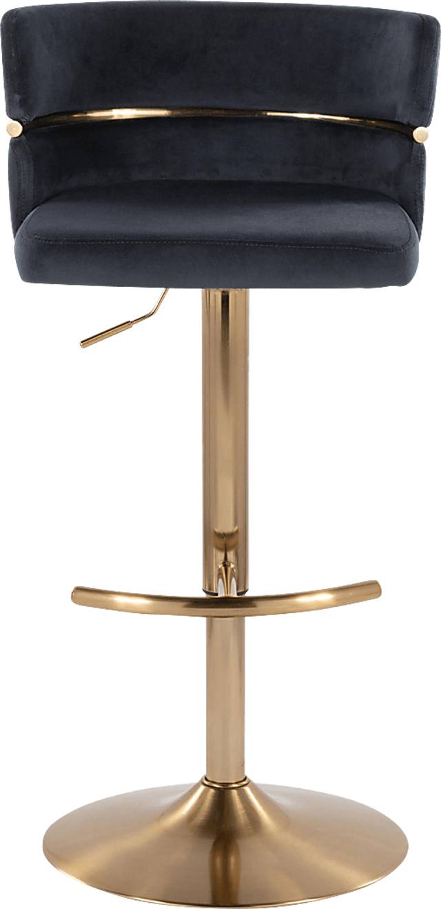 Percivale VI Black Adjustable Barstool, Set of 2 - Thumbnail - Image 6