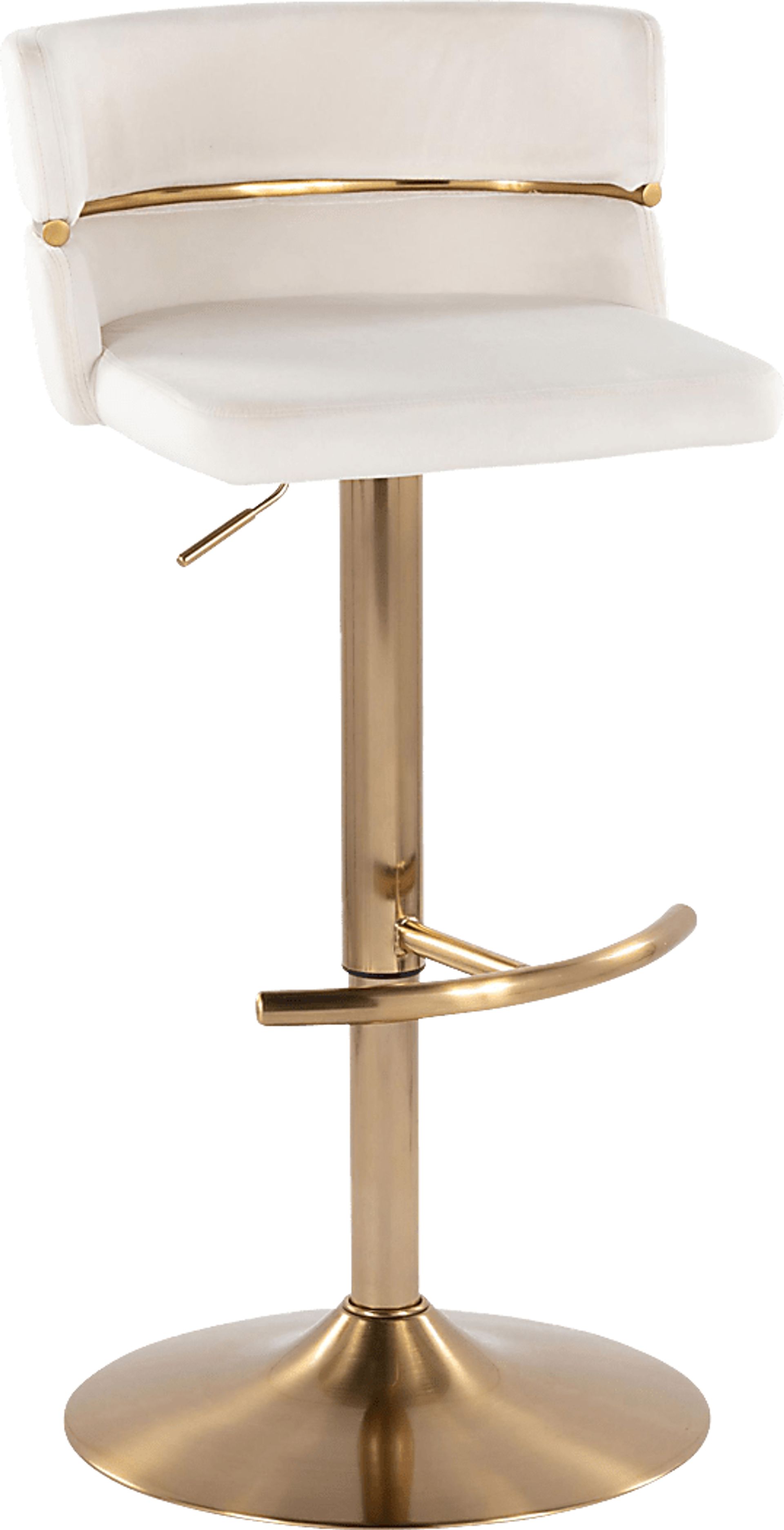 Percivale VI Cream Adjustable Barstool, Set of 2 - Image 5
