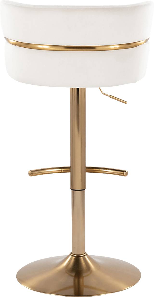Percivale VI Cream Adjustable Barstool, Set of 2 - Thumbnail - Image 7