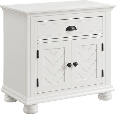 Pere White Nightstand