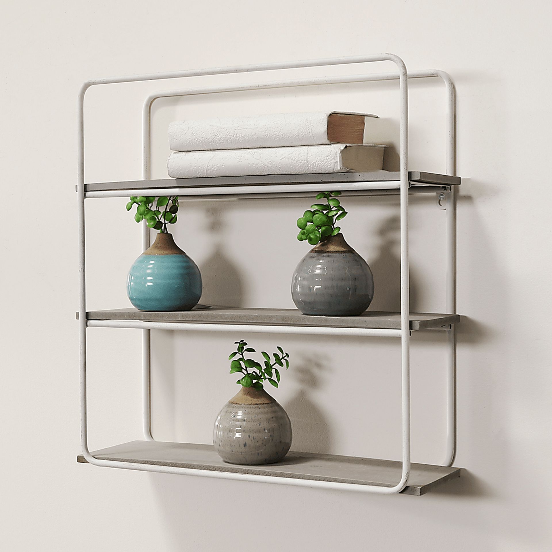 Peregine Gray Wall Shelf - Image 2