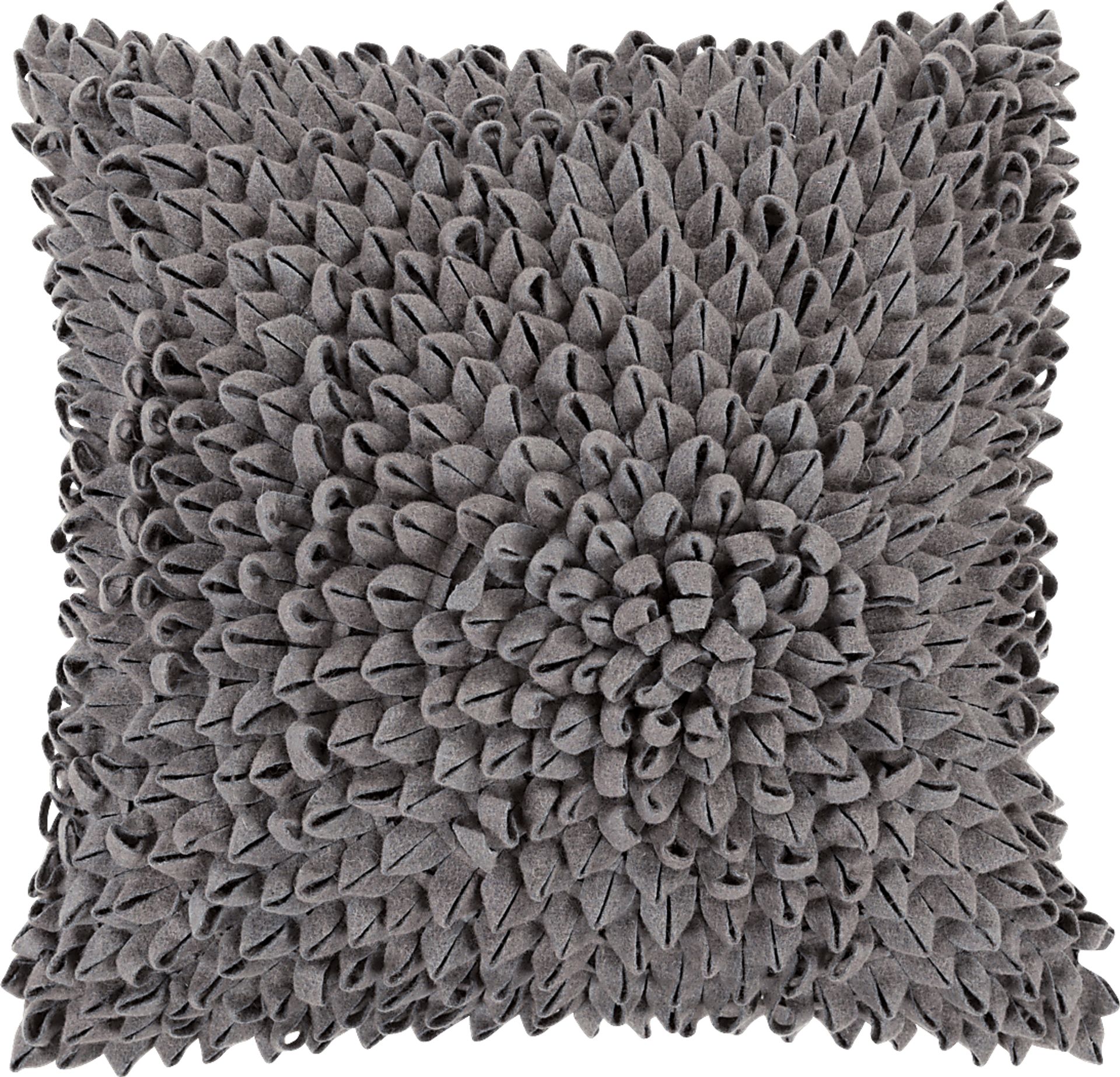 Perfect Petal Charcoal Accent Pillow - Image 1