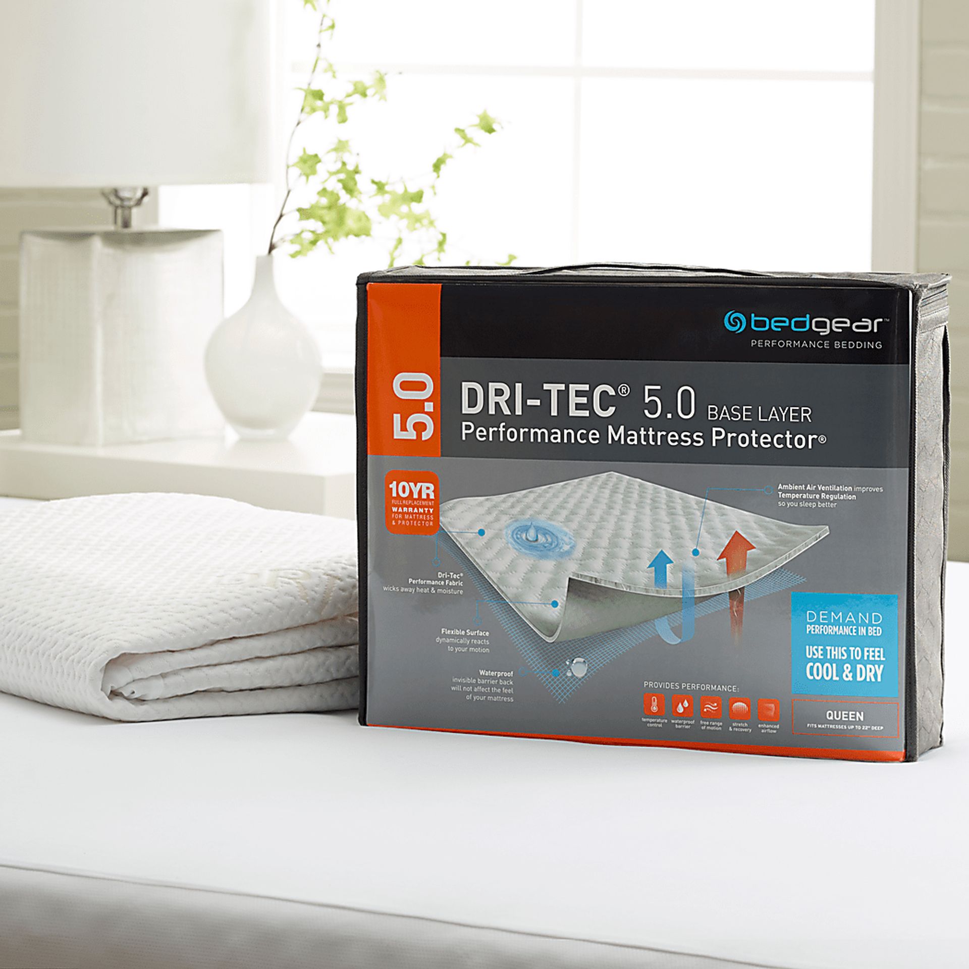 Bedgear Dri-Tec Queen Mattress Protector - Image 2