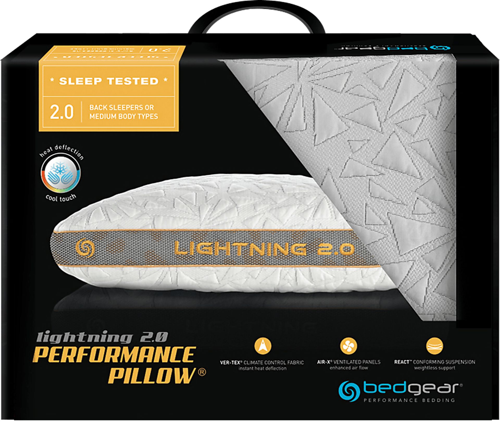 Bedgear Lightning 2.0 Pillow Rooms to Go