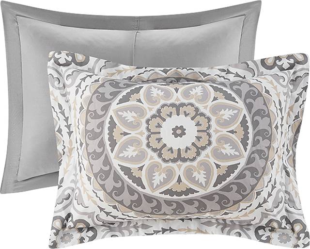 Periston Taupe Twin Comforter Set - Thumbnail - Image 4