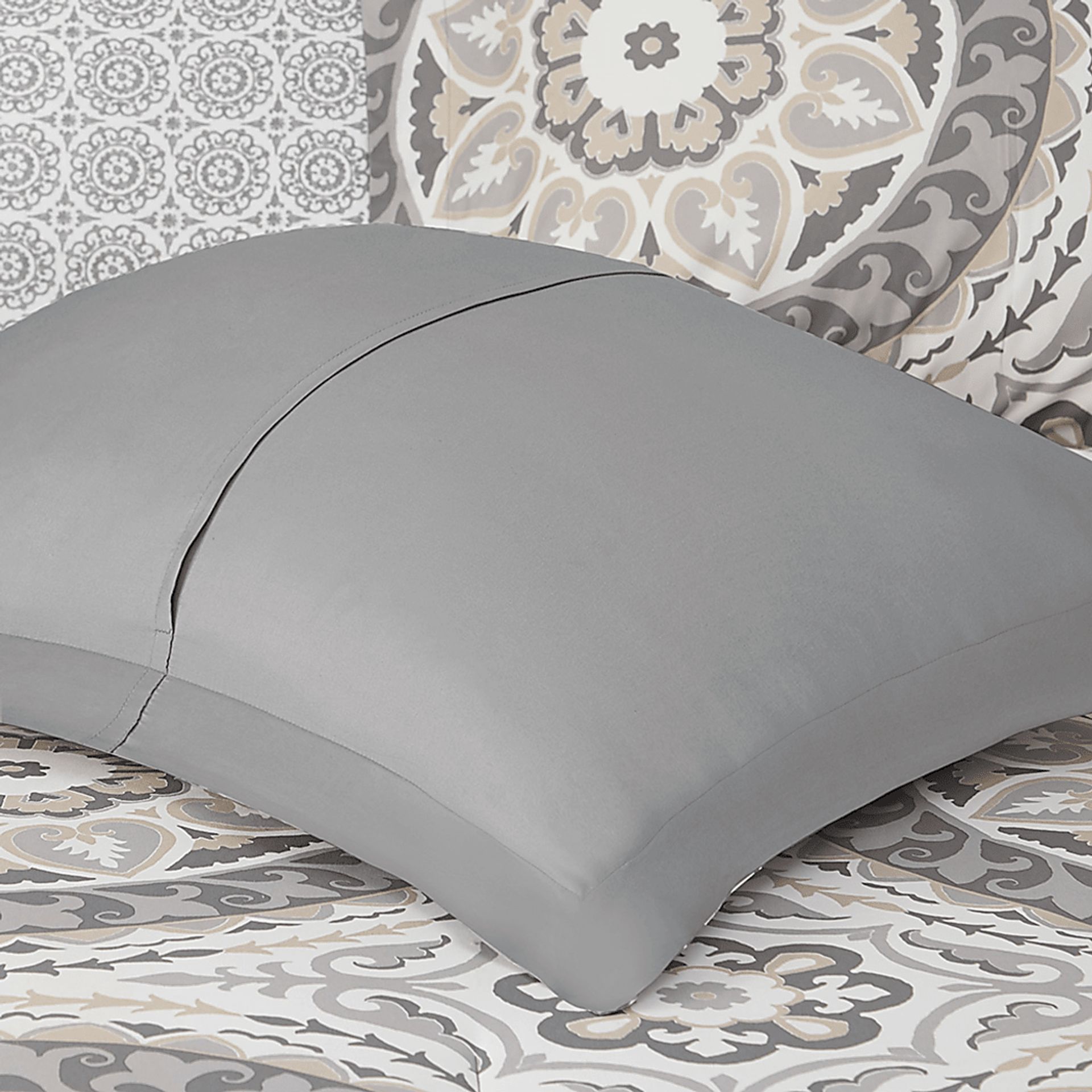 Periston Taupe 9 Pc California King Comforter Set - Image 13
