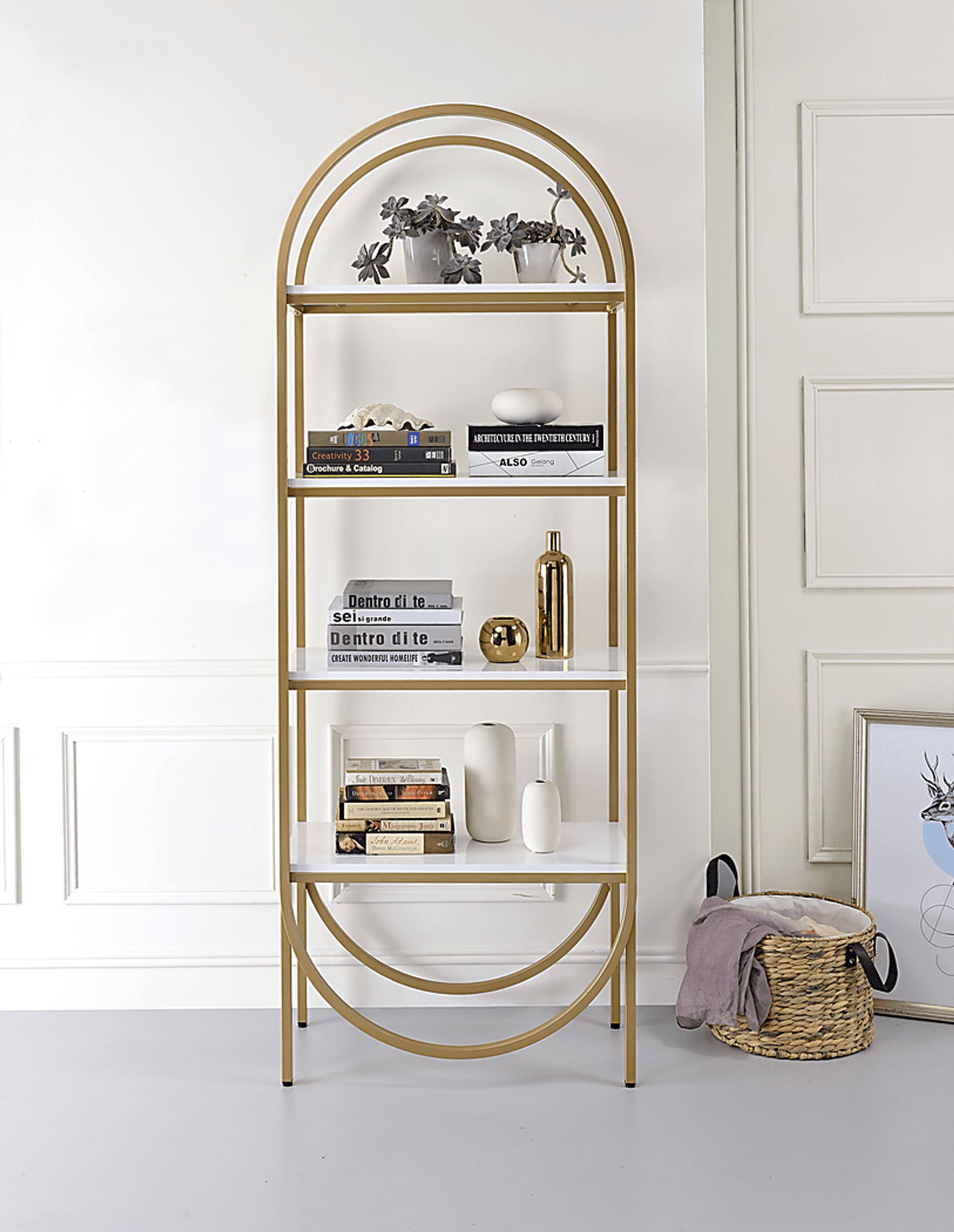 Perletta White Bookcase - Image 3