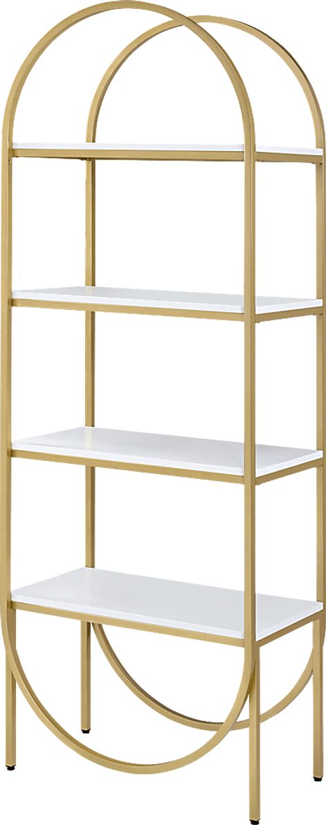 Perletta White Bookcase