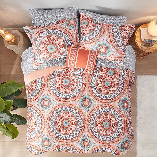 Perrault Coral Twin Comforter Set - Thumbnail - Image 16