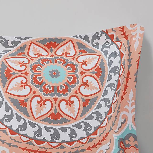 Perrault Coral Twin Comforter Set - Thumbnail - Image 7