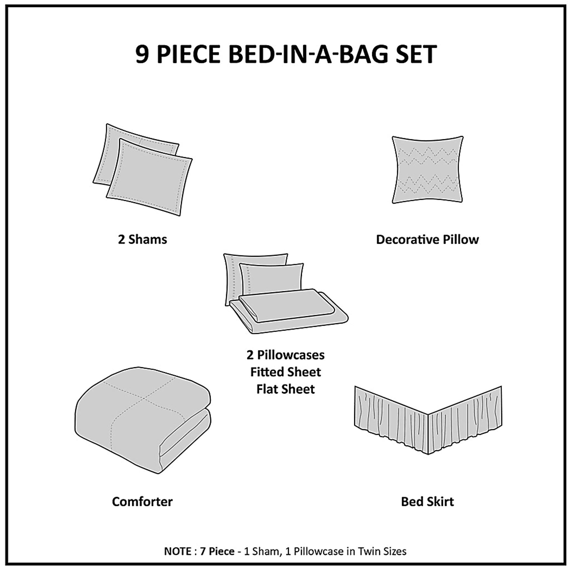 Perrault Coral 9 Pc California King Comforter Set - Image 11