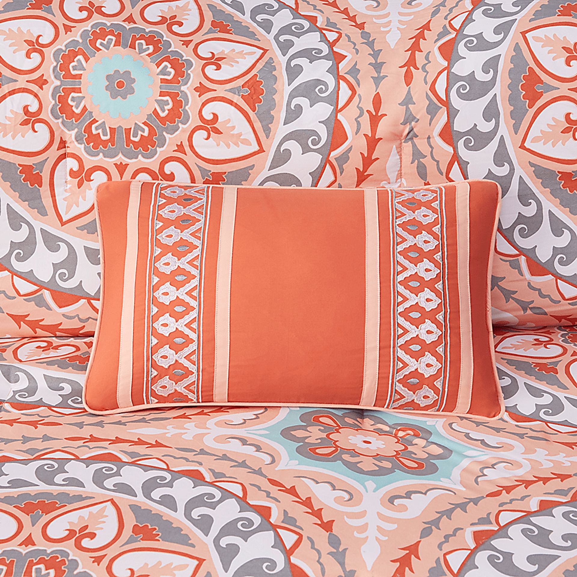 Perrault Coral 9 Pc California King Comforter Set - Image 9