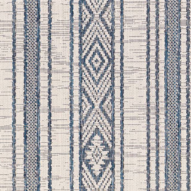Perris Dark Blue 7'10 x 10'2 Indoor/Outdoor Rug - Thumbnail - Image 8