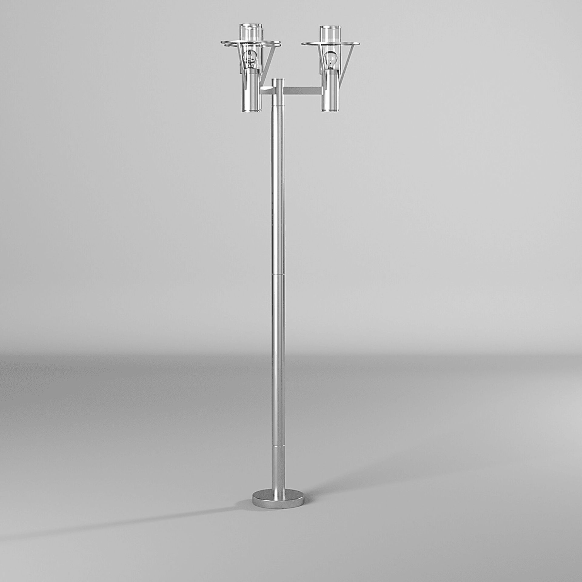 Perrott Bend Silver Outdoor 3 Light Floor Lamp - Image 13