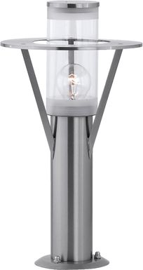 Perrott Bend Silver Outdoor Lamp