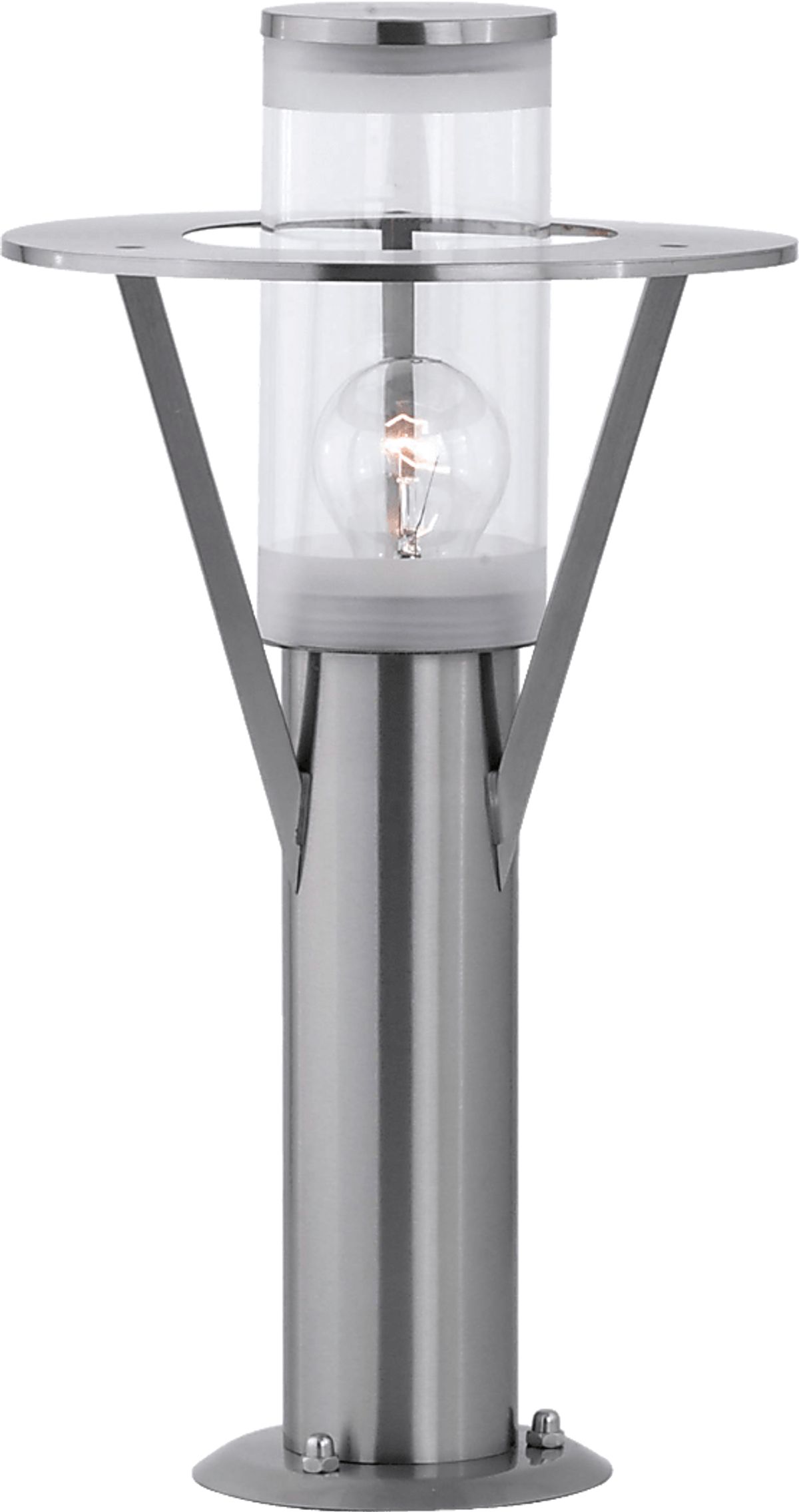 Perrott Bend Silver Gray Outdoor Lamp | Rooms to Go