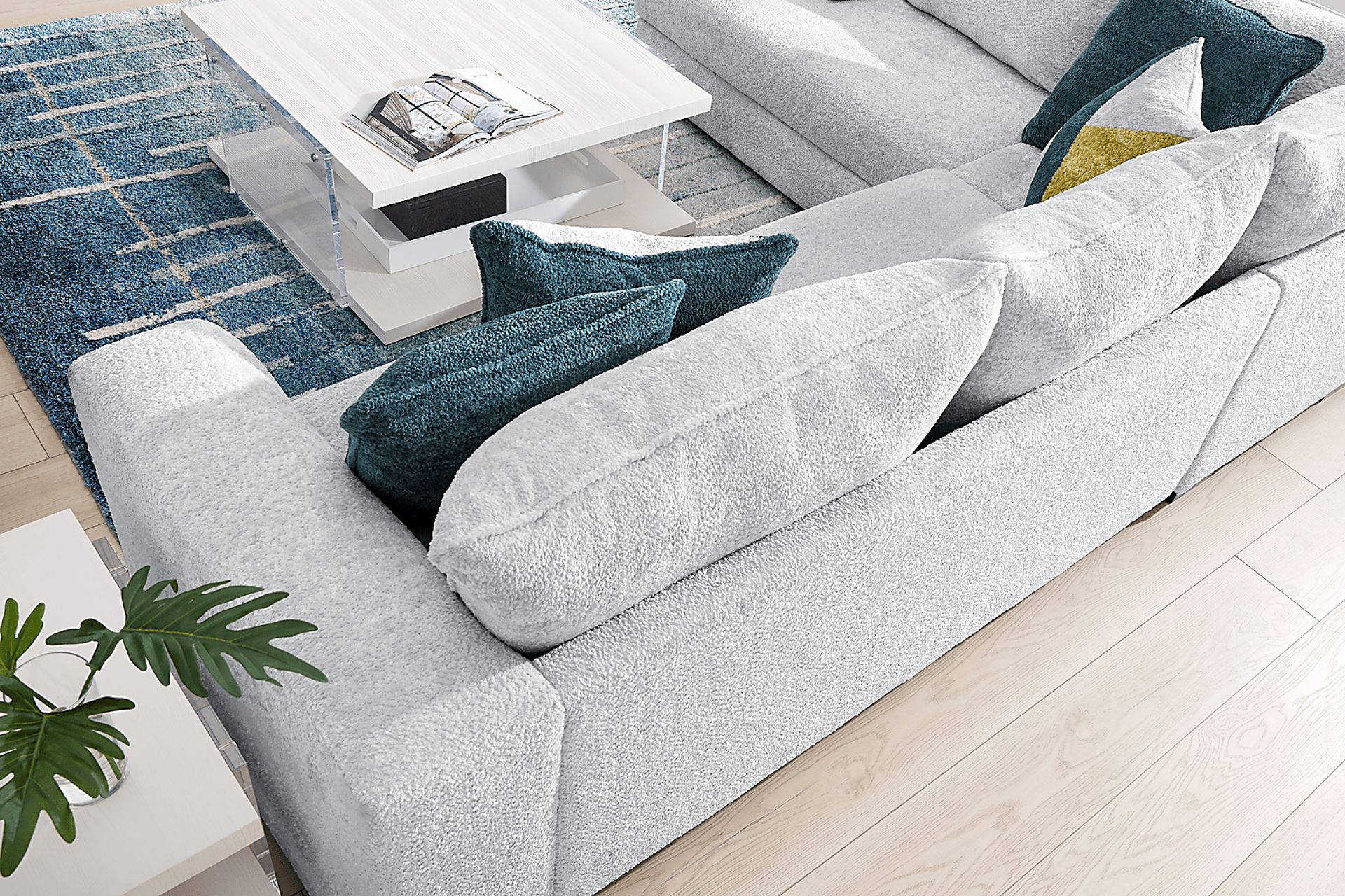 Perry Gray 2 Pc Sectional - Image 3