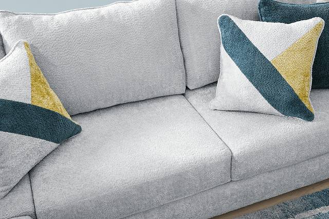Perry Gray 5 Pc Sectional Living Room - Thumbnail - Image 5