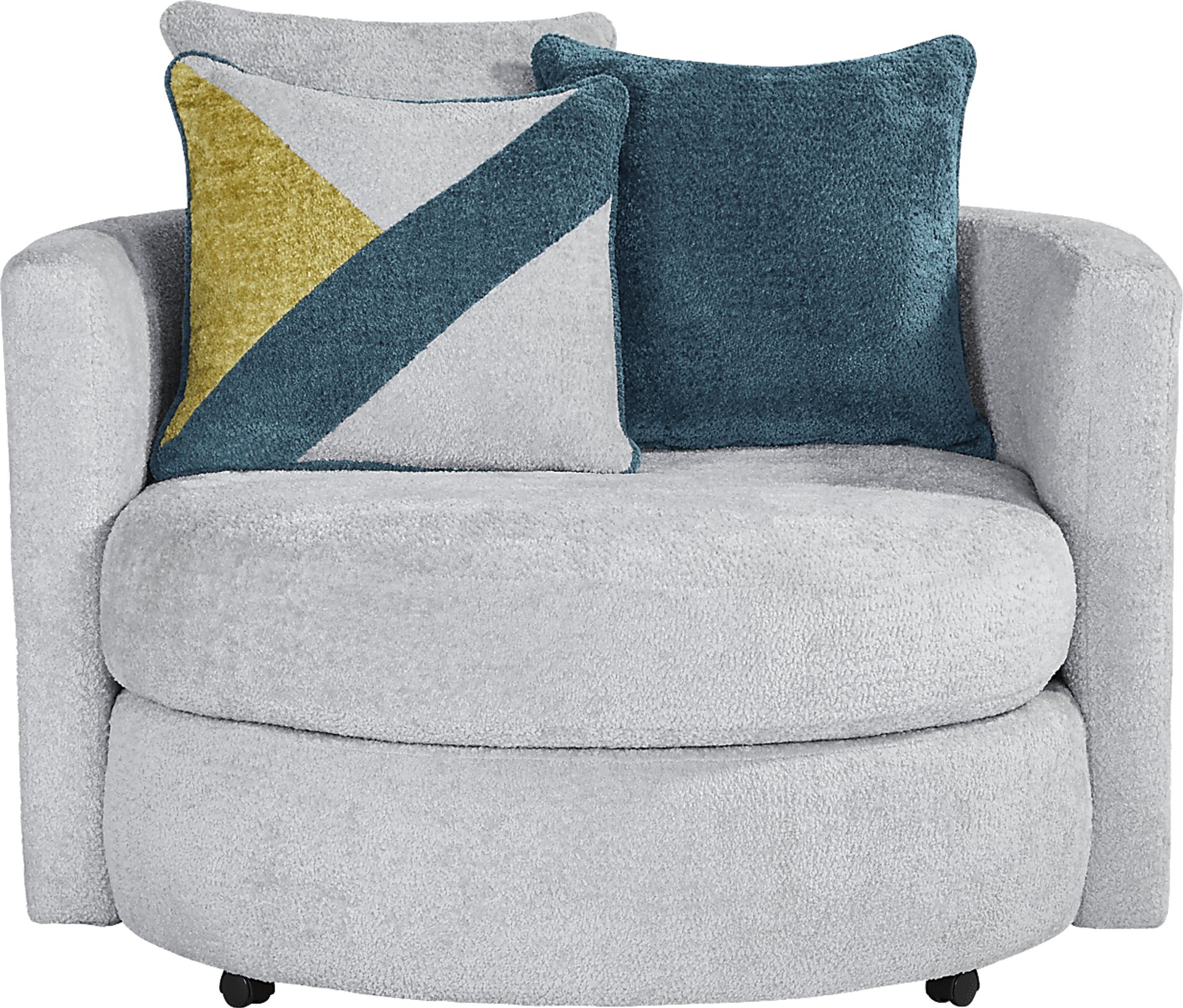 Perry Gray Swivel Chair - Image 2