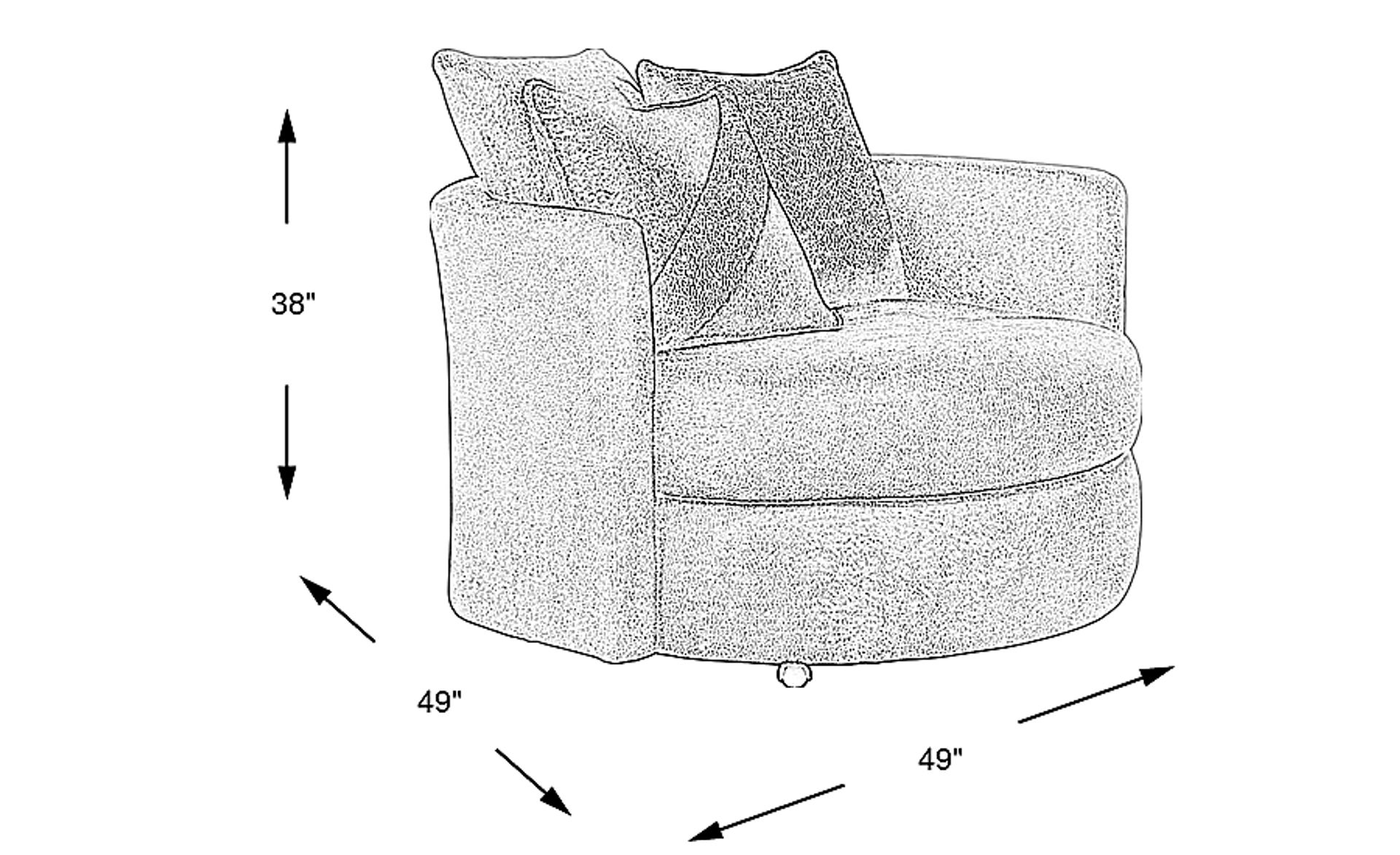 Dimension Image. Please refer to the Dimension Tab on this page for dimension details.
