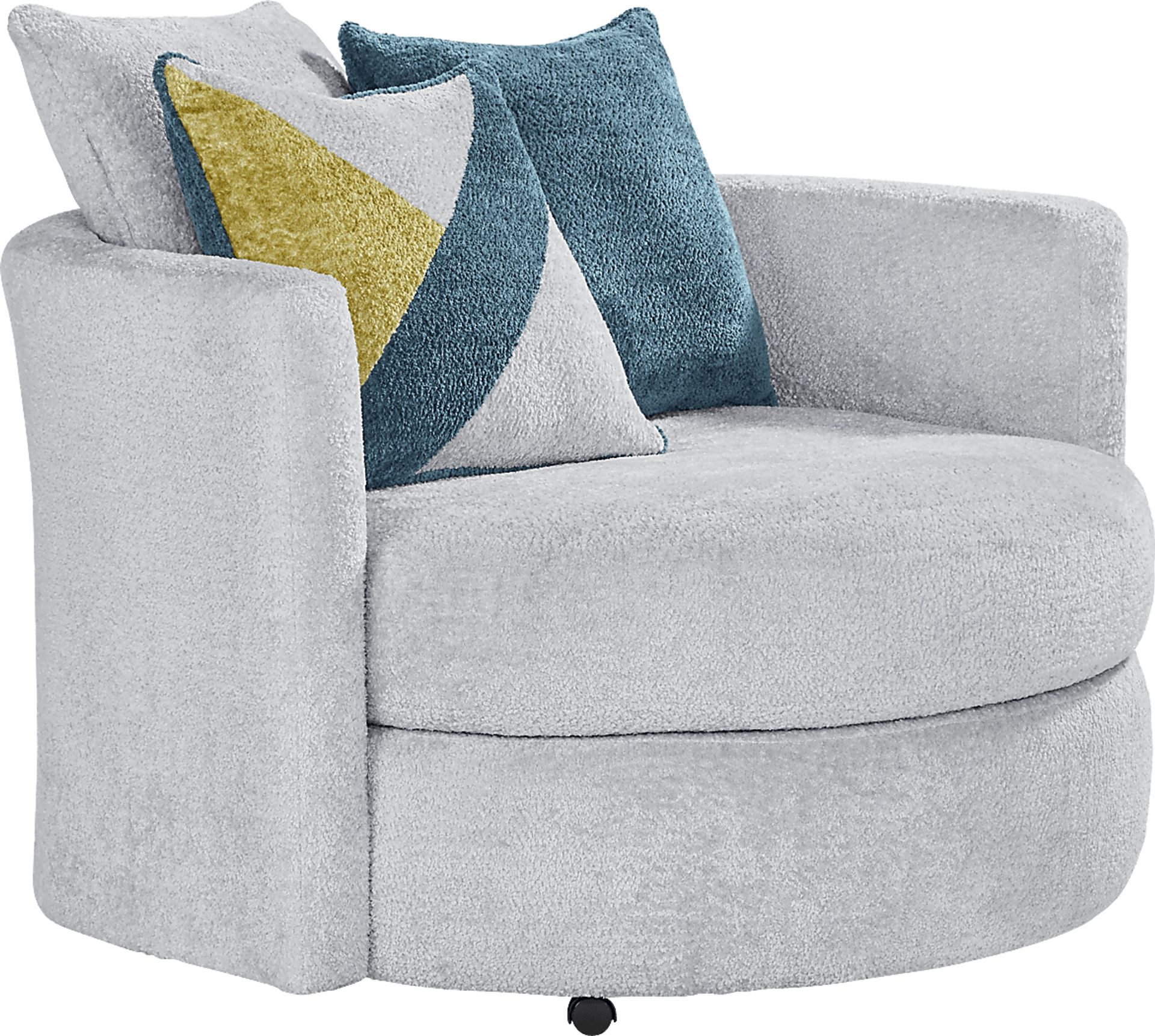Perry Gray Swivel Chair - Image 1