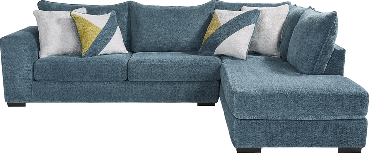 2 pc right arm chaise sectional