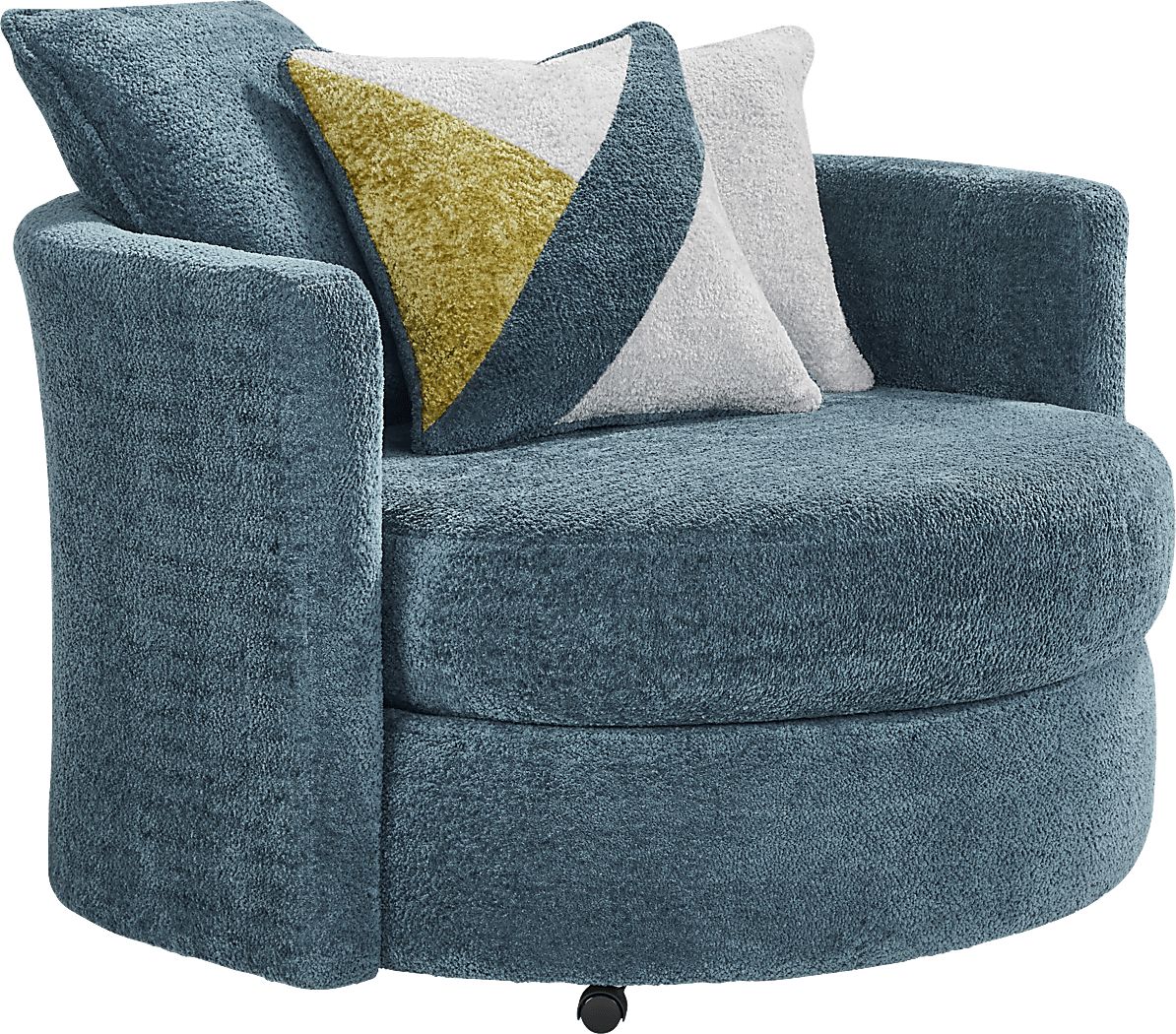 Perry Teal Swivel Chair