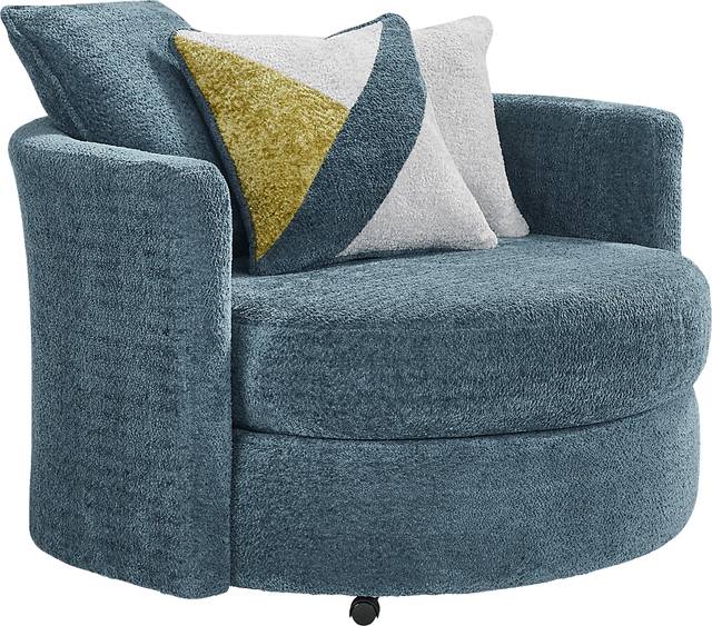 Perry Teal 6 Pc Sectional Living Room - Thumbnail - Image 8