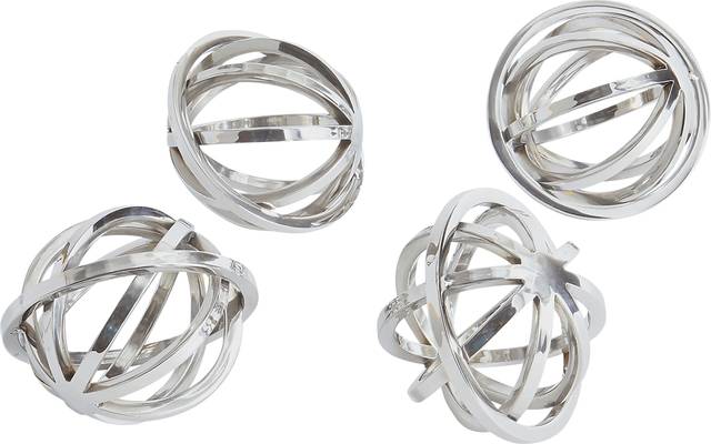 Perryman Silver Decorative Sphere, Set of 4 - Thumbnail - Image 1