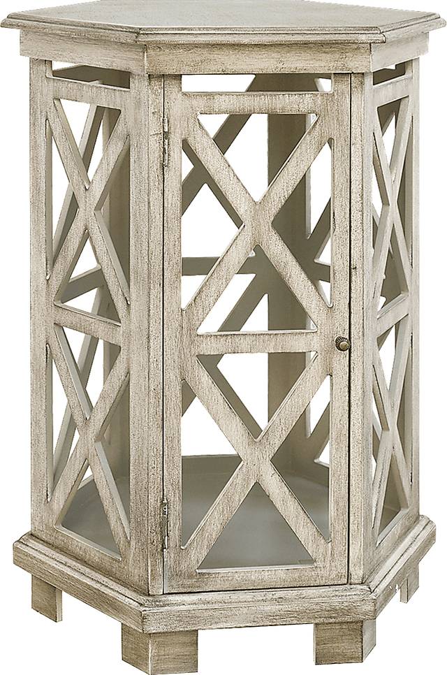 Perryton Cream Accent Table - Thumbnail - Image 1