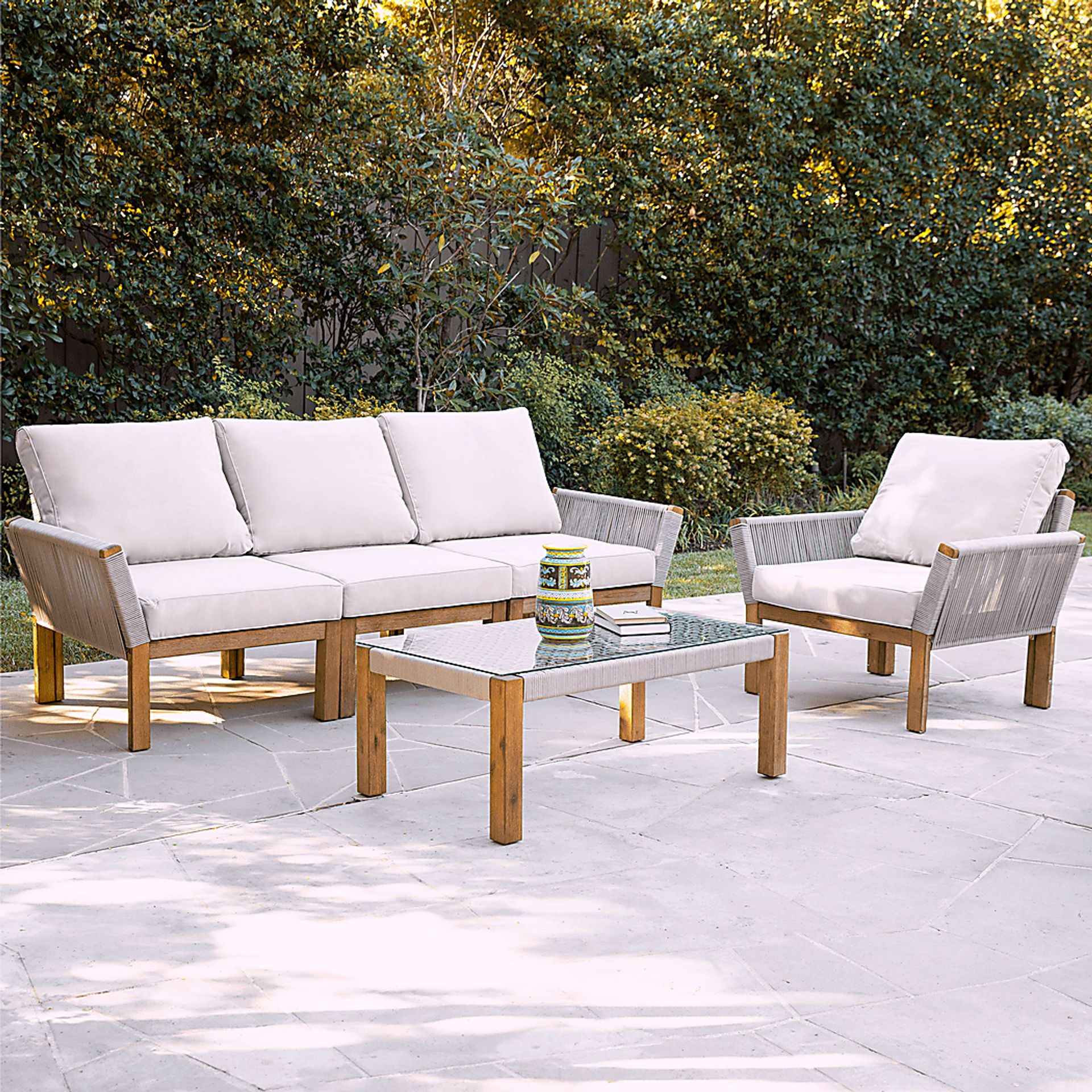 Pershington Outdoor Natural Cocktail Table - Image 6