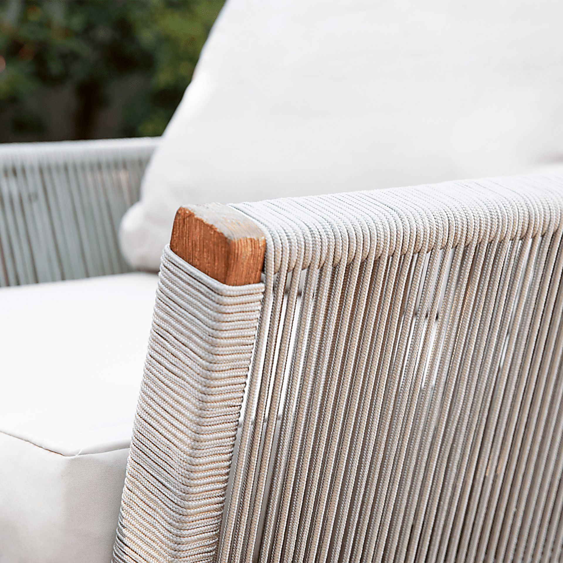 Pershington White Outdoor Accent Chair - Image 3