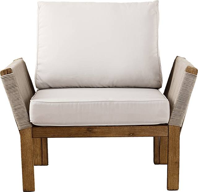 Pershington White Outdoor Accent Chair - Thumbnail - Image 4