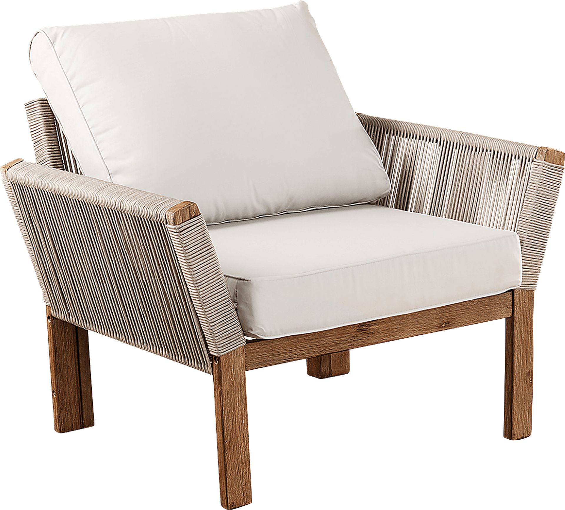 Pershington White Outdoor Accent Chair - Image 1