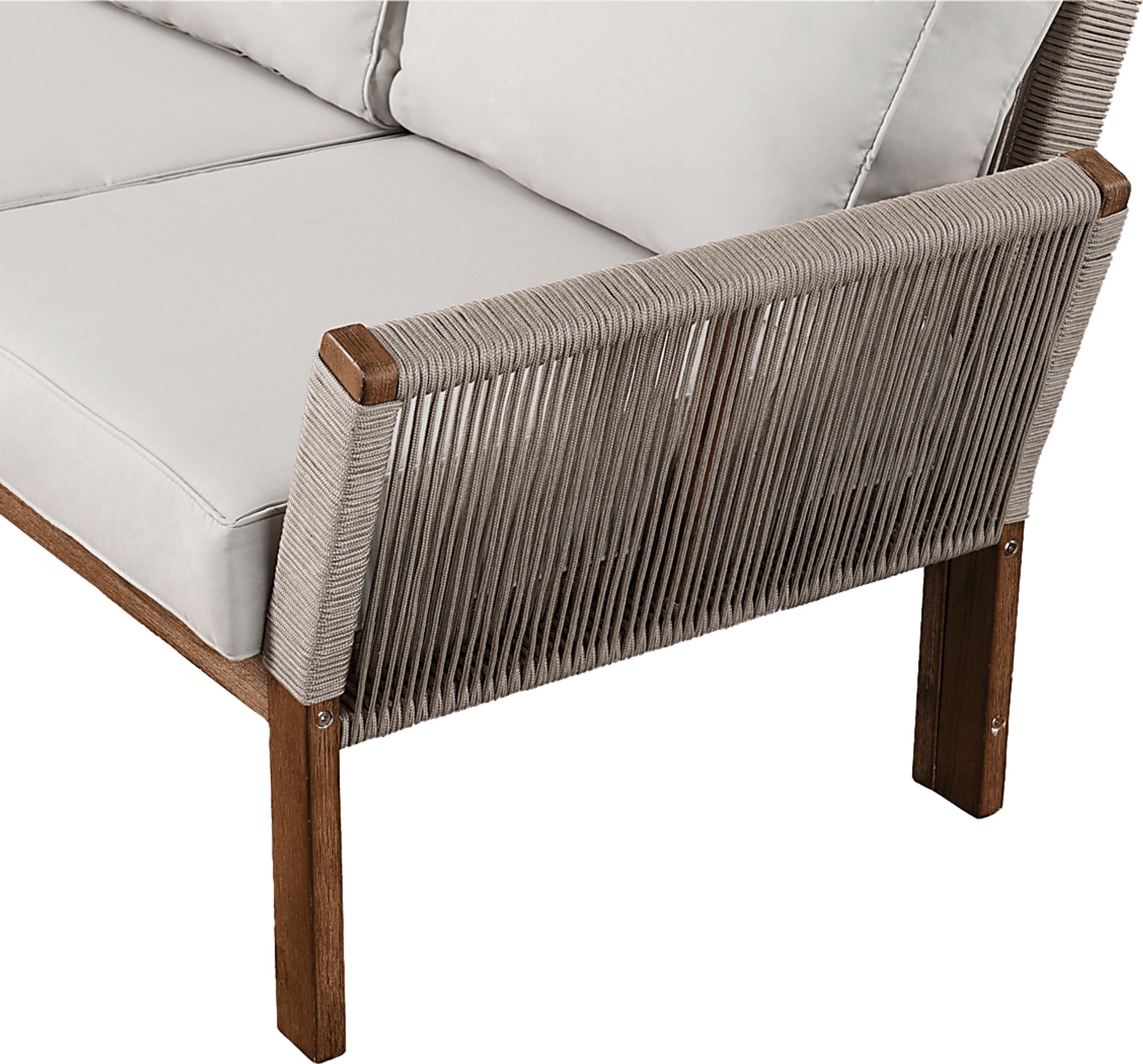 Pershington White Outdoor Sofa - Image 6