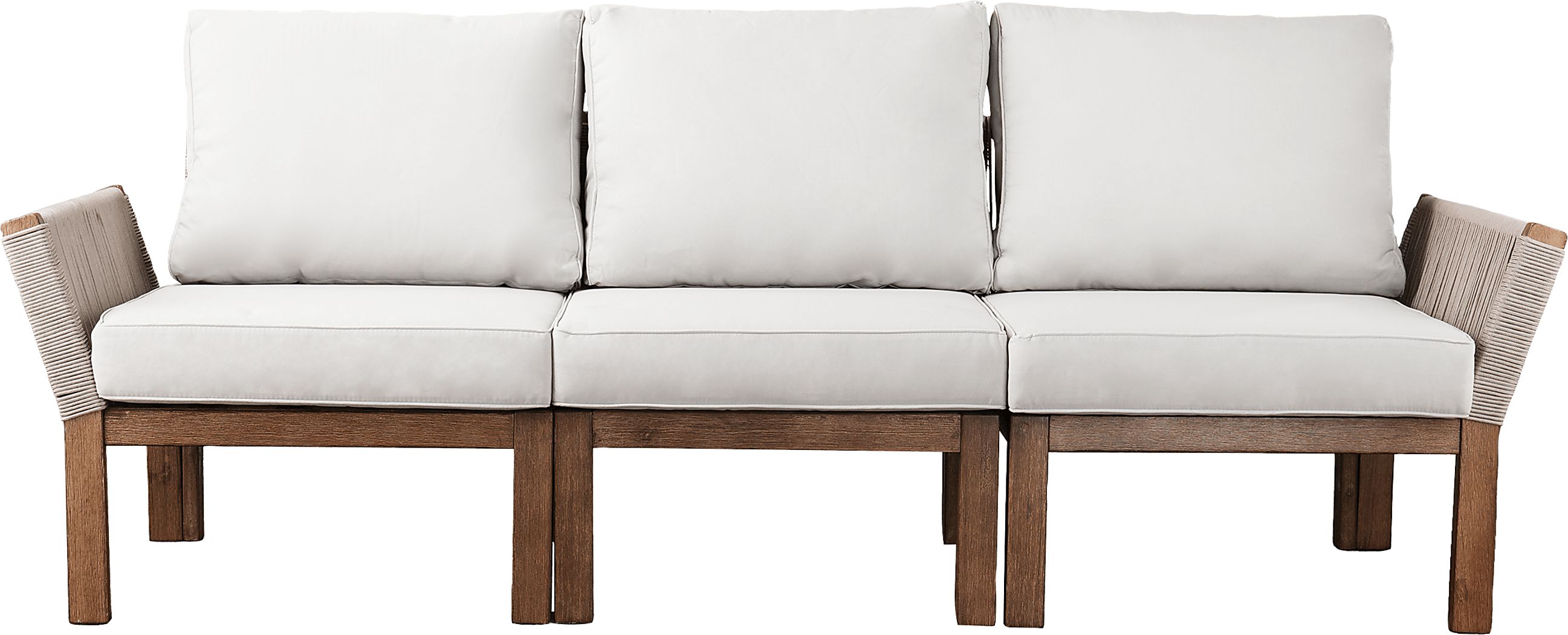 Pershington White Outdoor Sofa