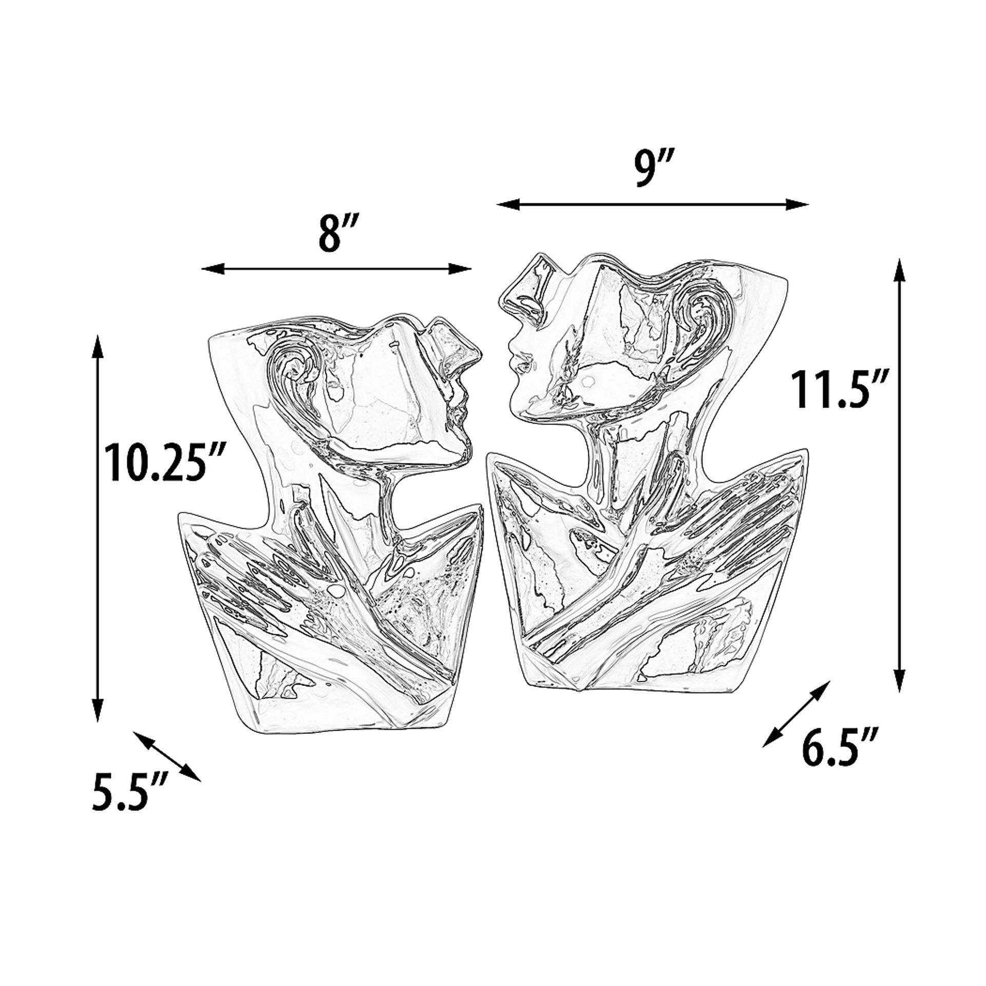 Perwane Silver Vase, Set of 2 - Image 4
