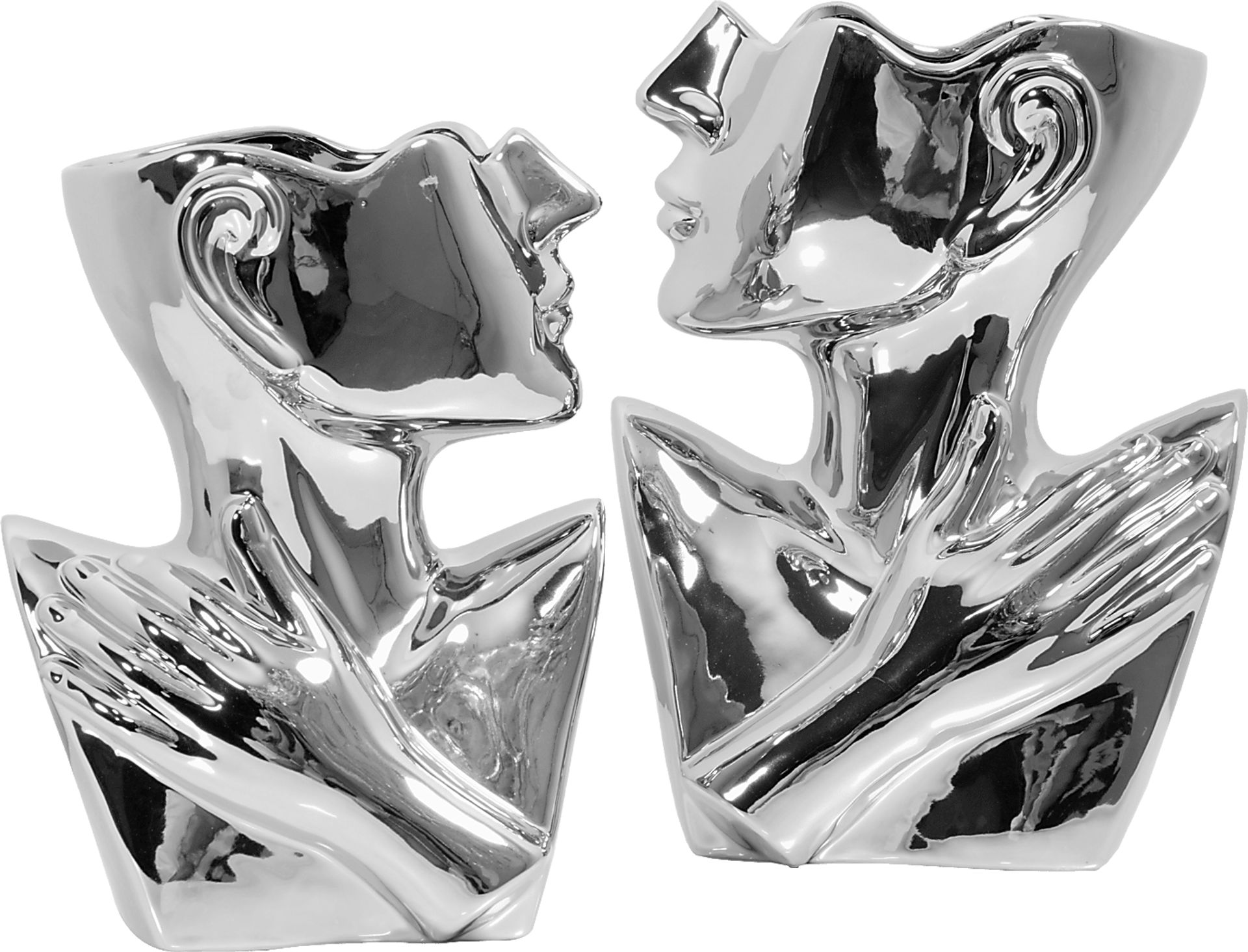 Perwane Silver Vase, Set of 2 - Image 1