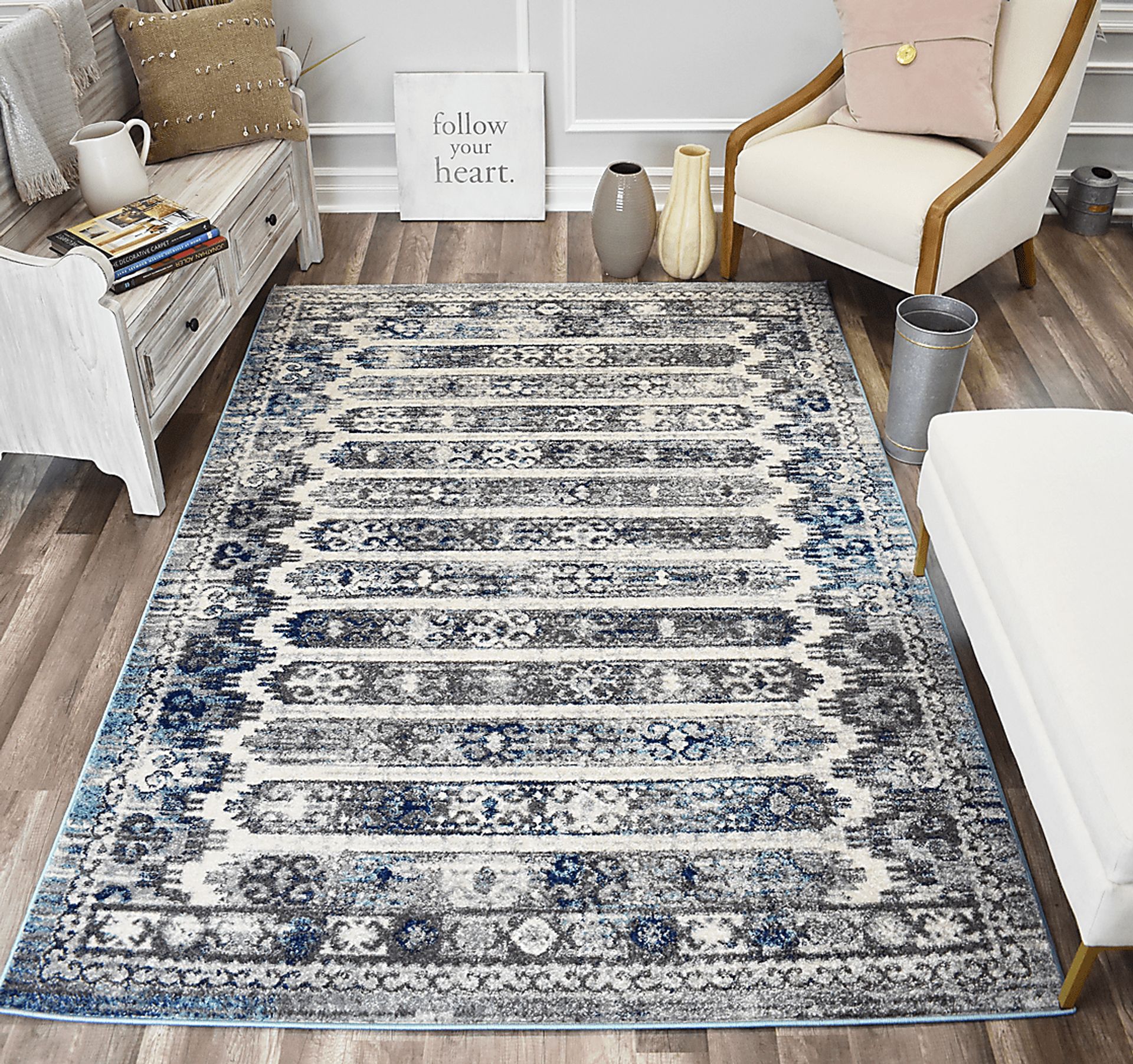 Pesal Gray 8' x 10' Rug - Image 3